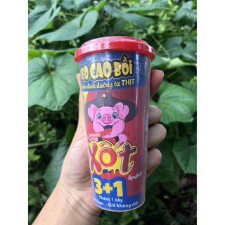 XÚC XÍCH LẮC HEO CAO BỒI 1 LỌ 4 CÂY GỒM 5 VỊ HSD: 11.2021