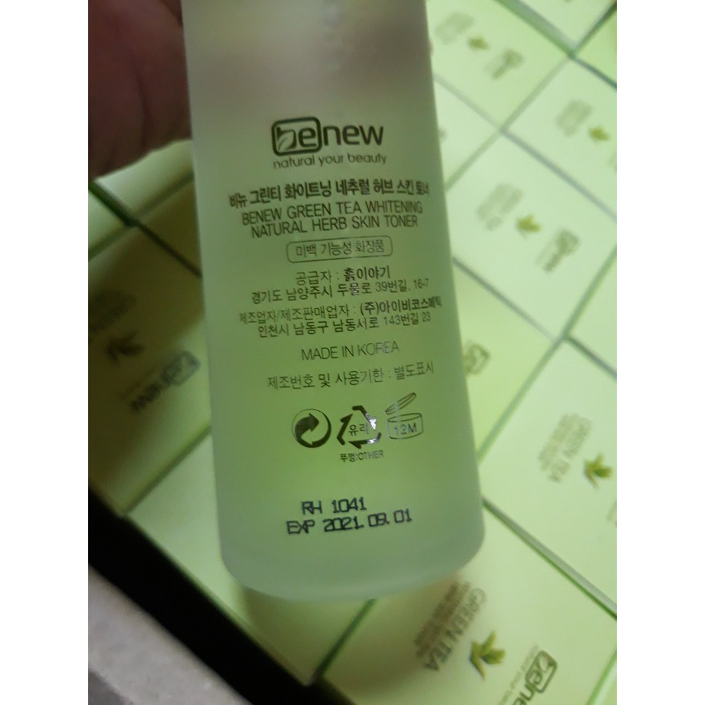 [Chính Hãng ] Nước Hoa Hồng Trắng Da, Ngăn ngừa Mụn, Dưỡng Ẩm Trà Xanh BENEW GREEN TEA TONER | BigBuy360 - bigbuy360.vn
