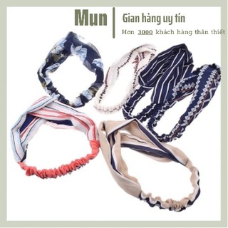 Băng đô nữ hoạ tiết hoa văn thời trang - băng đô đi biển siêu đẹp giao ngẫu nhiên