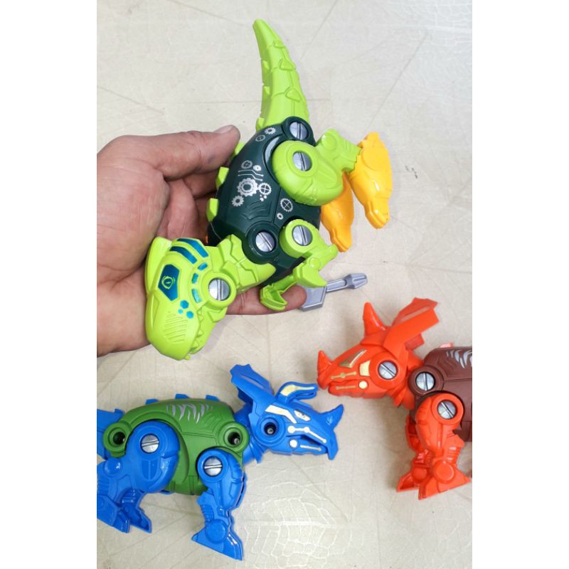 Sét 4 con Khủng Long bằng nhựa tháo ráp rất đẹp