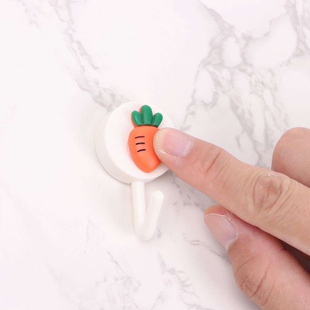 Giá Đỡ Treo Khăn/Quần Áo Gắn Tường Bằng Nhựa Tự Dính Không Đục Lỗ Màu Trơn Trang Trí Nhà Tắm