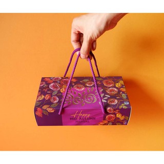 (SET10 ) HỘP ĐỰNG BÁNH TRUNG THU 2021 _ GẤM HOA 2 BÁNH