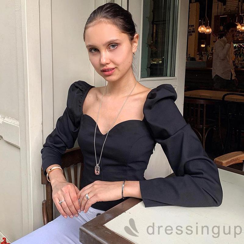 Áo kiểu thiết kế đơn giản quyến rũ thời trang cho nữ