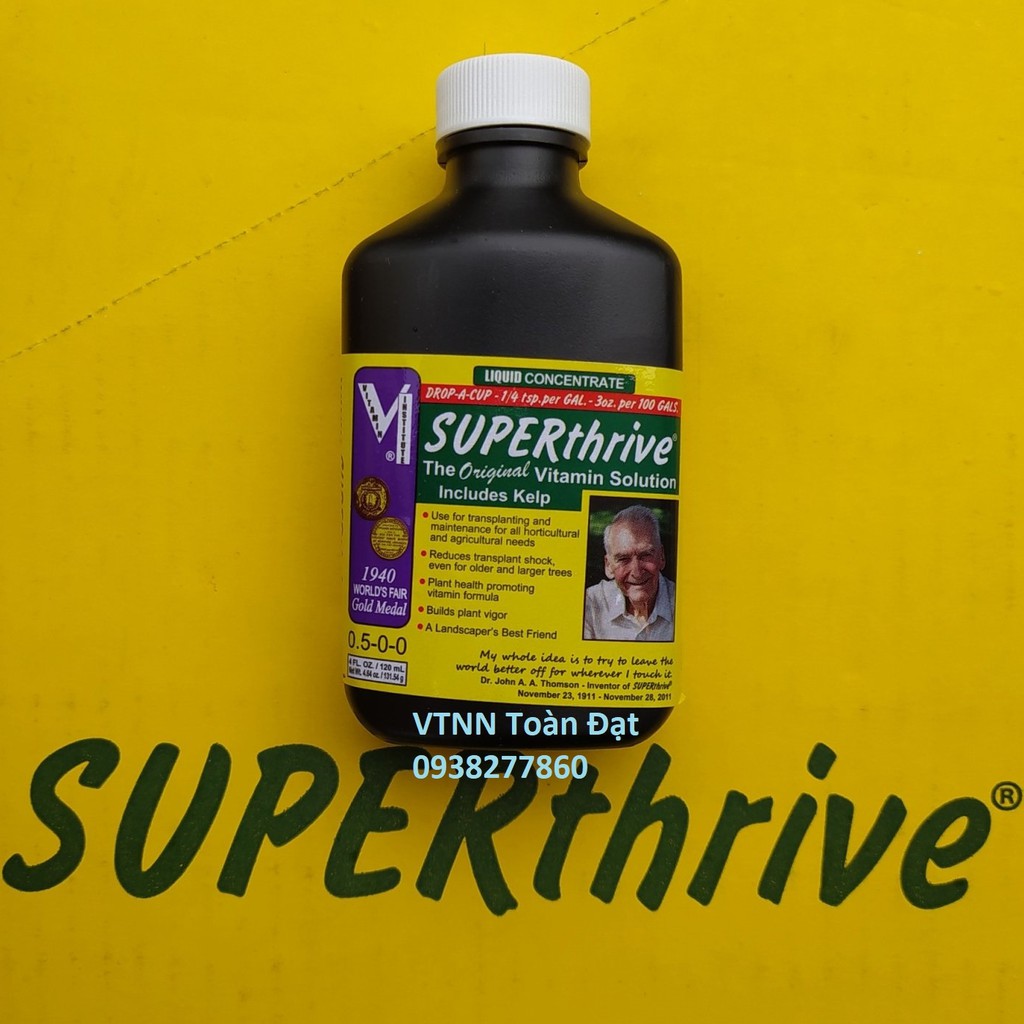 Phân Bón Lá Superthrive 120ml kích thích sinh trưởng cho lan, thuốc Super Thrive