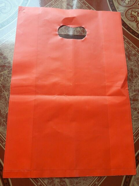2kg túi nilon màu HD nhám đóng gói hàng (màu đỏ/vàng/xanh)