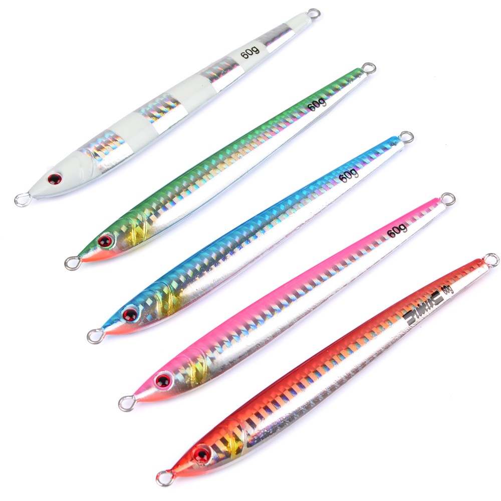 1 Mồi Cá Giả Bằng Kim Loại 5 Màu 7G-40G / 6cm-13.5cm