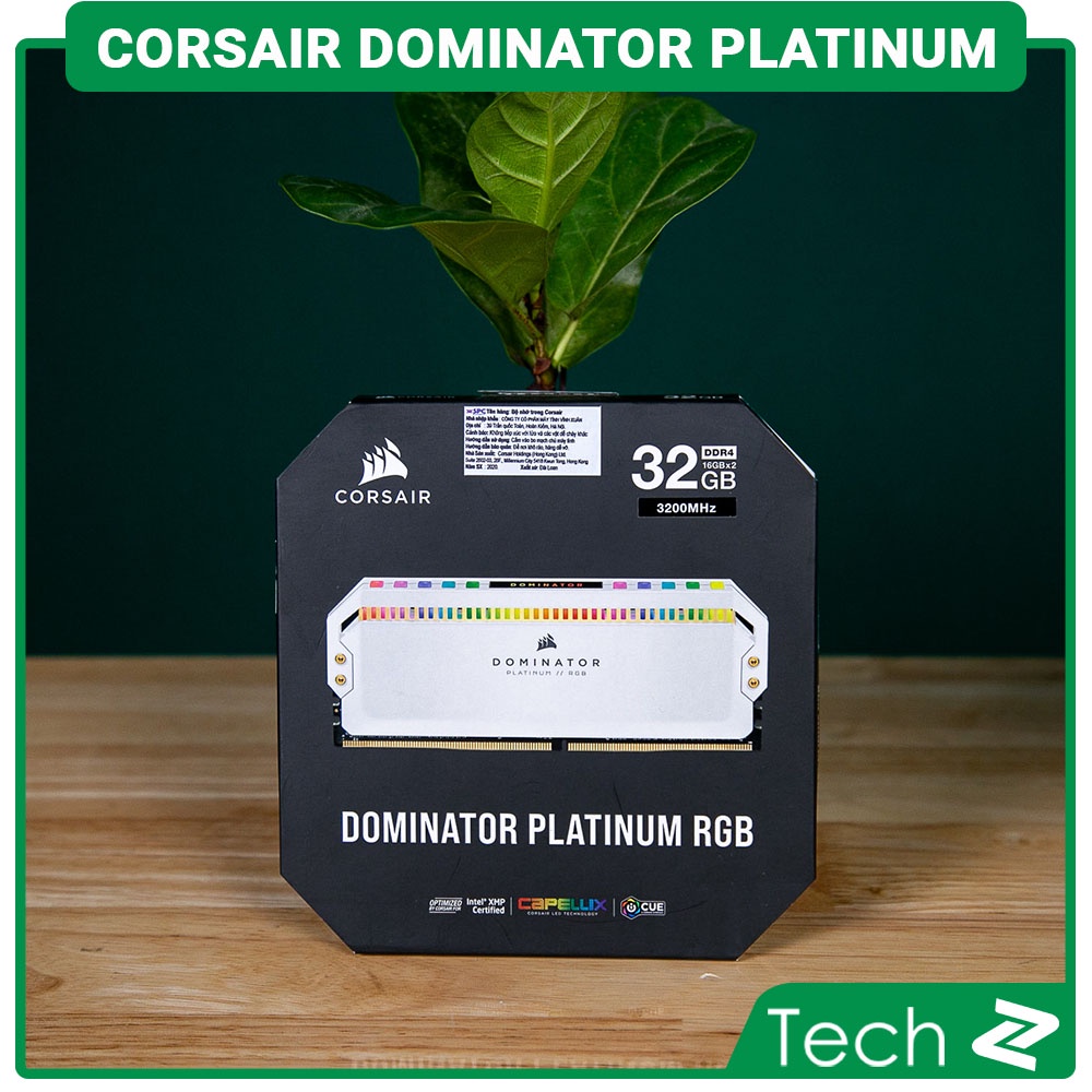 Ram Corsair Dominator Platinum White RGB 16GB - 32GB DDR4 3200MHz