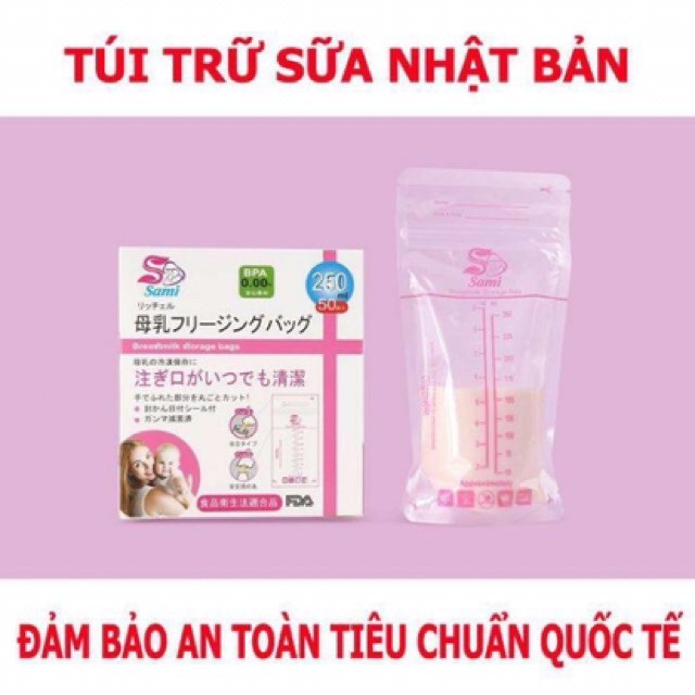 Túi trữ sữa Gb- baby 250ml( hộp 50 túi)