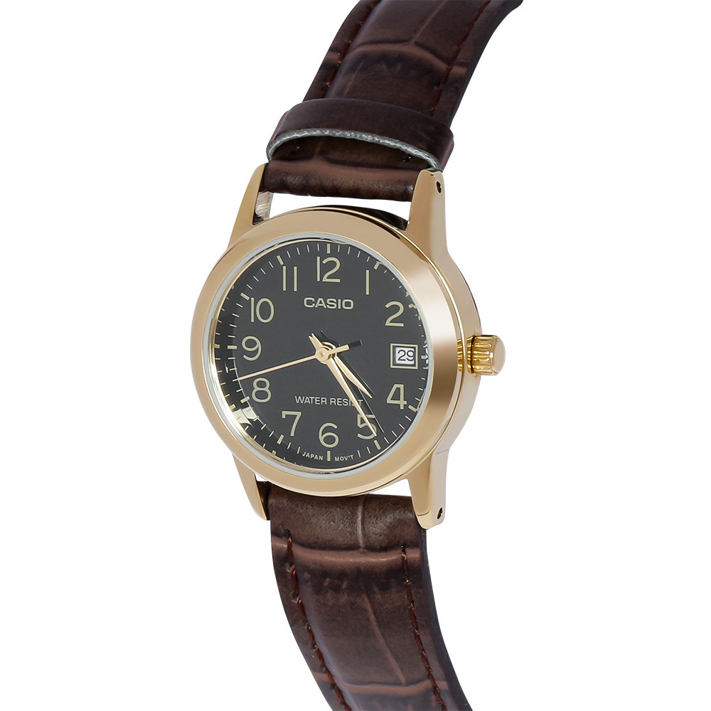 Đồng Hồ Casio Nữ Dây Da STANDARD LTP-V002GL-1BUDF chính hãng