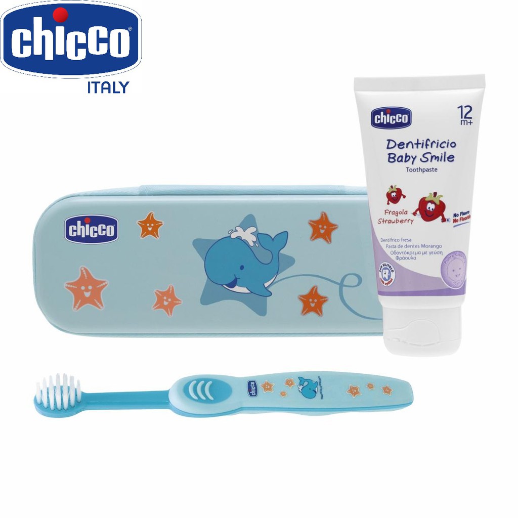 [Chính Hãng] Bộ chăm sóc răng miệng 3 in 1 Chicco 12M+