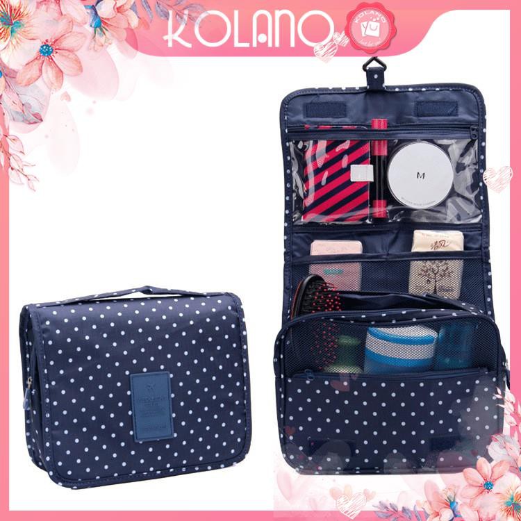 Túi đựng mỹ phẩm KOLANO túi đựng đồ cá nhân tiện ích đi du lịch, công tác có móc đa năng HG-001192