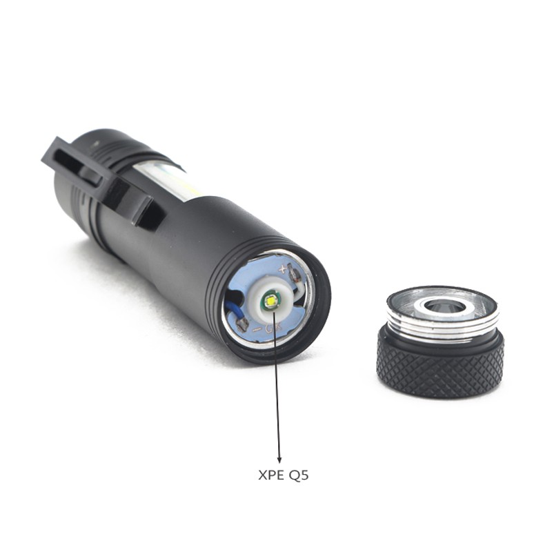 Đèn Pin Bóng Led Q5 Cob 14500 Hoặc Aa