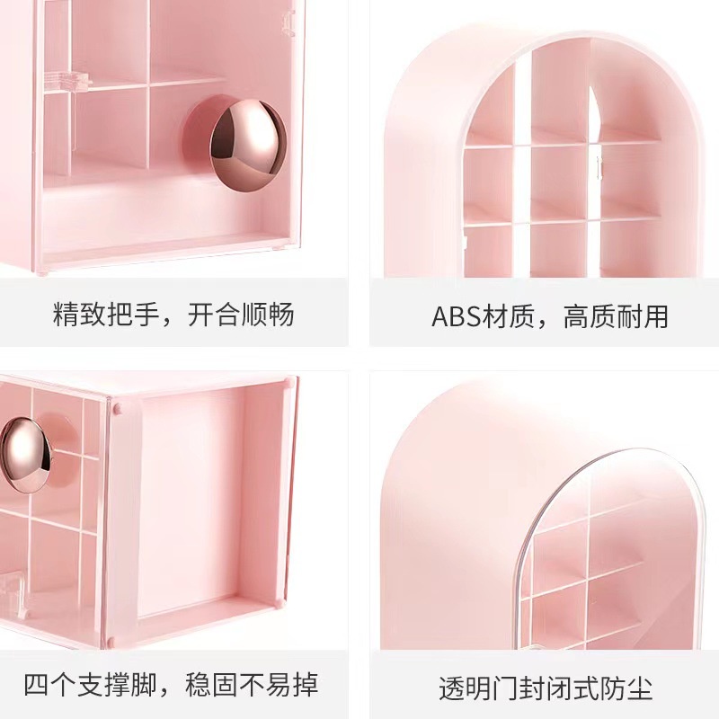 Hộp Đựng Son 18 Ô Độc Đáo Lạ Mắt Có Nắp Chống Bụi Nước Tiện Dụng