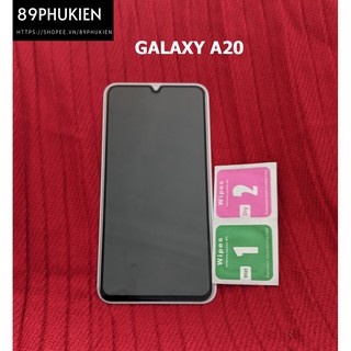Dán cường lực phủ màn hình chống nhìn trộm Samsung Galaxy A20