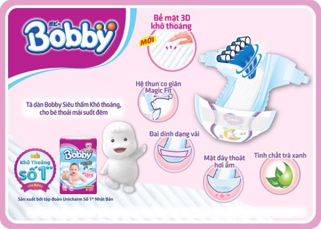 Tã dán Bobby XXL 56 miếng