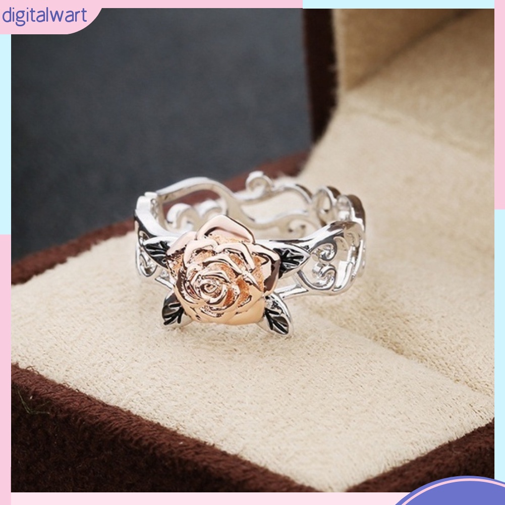 Nhẫn Hợp Kim Mặt Hình Hoa Đính Đá Thời Trang Cổ Điển Cho Nữ