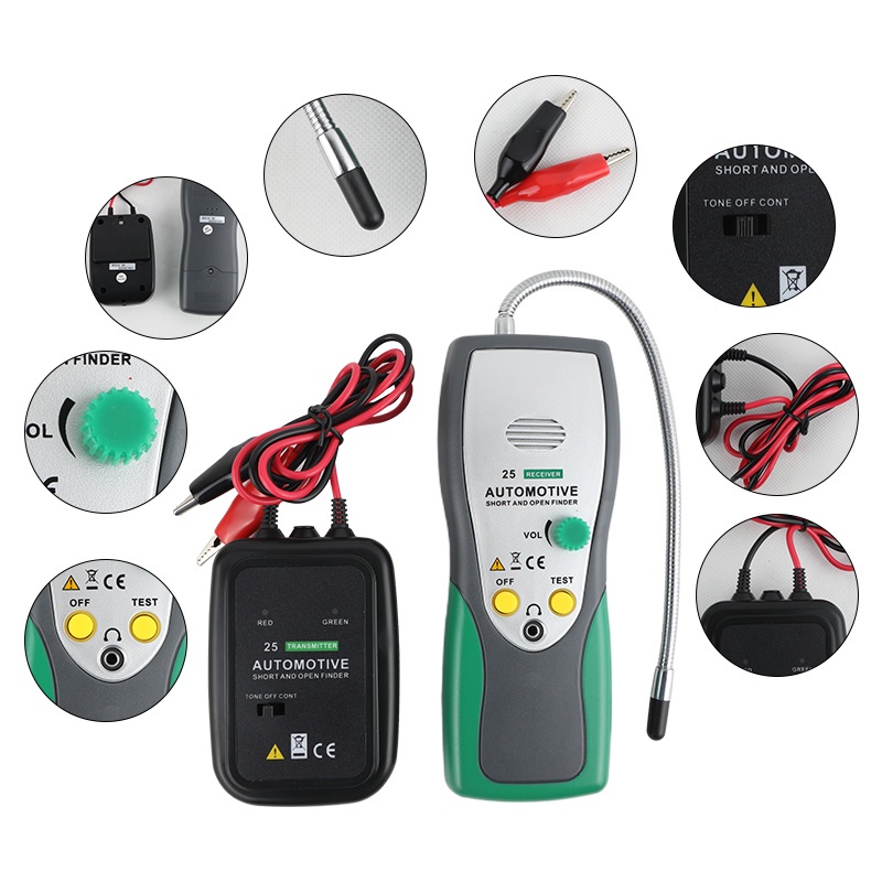 Máy Kiểm Tra Đường Dây Cáp Mở &amp; Kiểm Tra Đường Viền Xe Ô Tô AUTOOL duoyi DY25