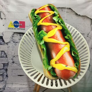 Gối ôm 3d xúc xích bánh mì 90cm