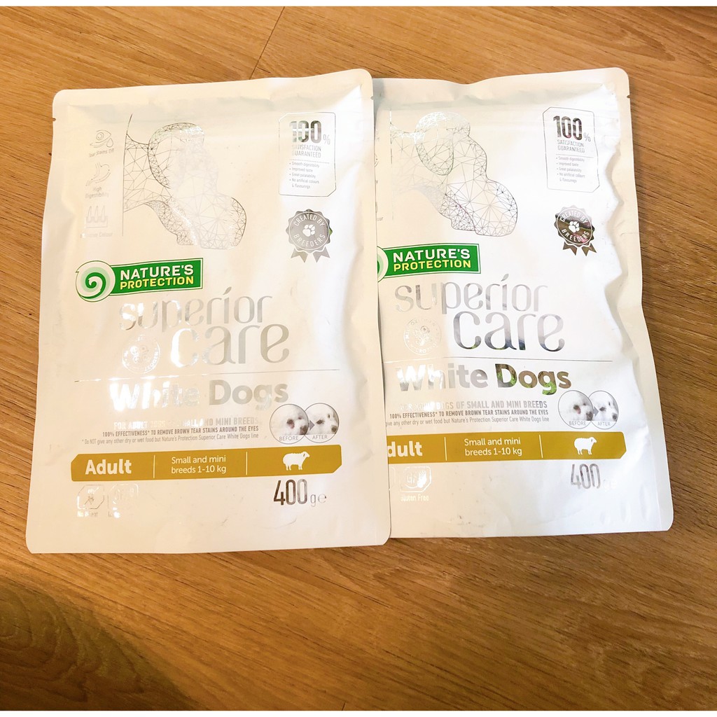 Nature’s Protection Superior Care White Dogs 400gr HẠT CHO CHÓ LÔNG TRẮNG