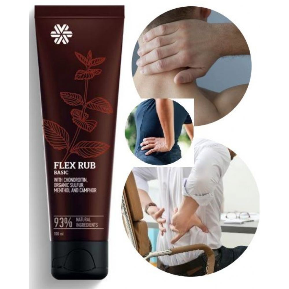 Gel thoa giảm đau khớp xương 414328 Flex Rub Basic Siberian Wellness từ thảo dược Nga