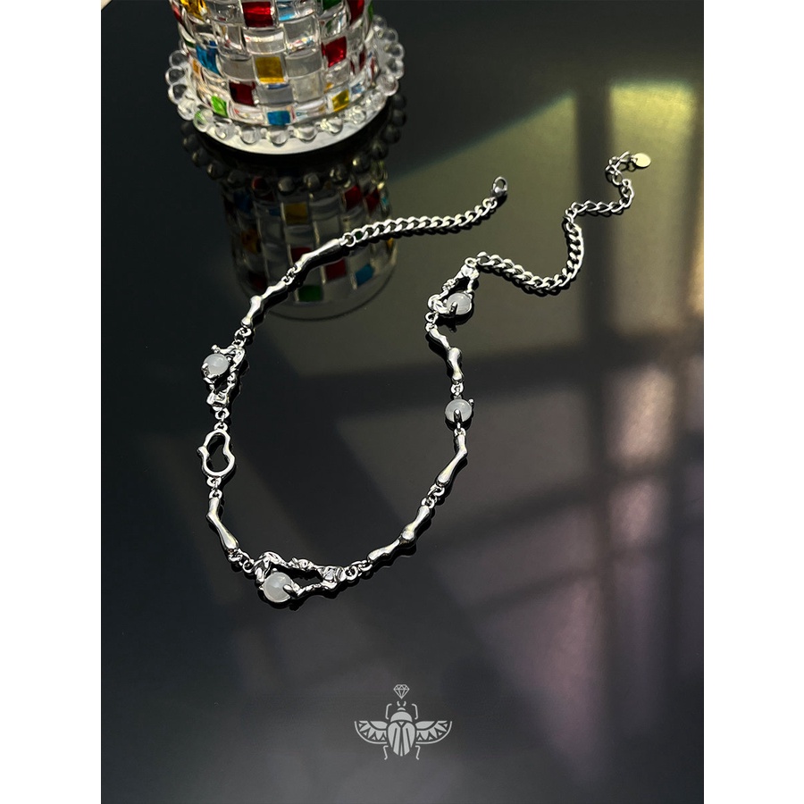 Vòng cổ Mặt Hình Mắt Mèo Đính Đá Sang Trọng Cho Nam Nữ