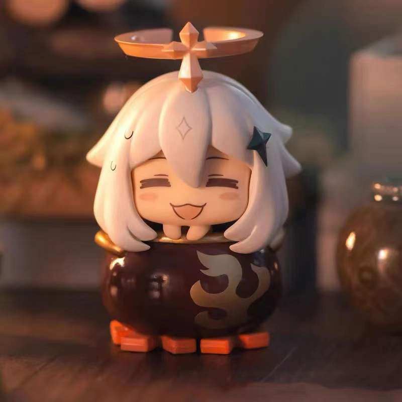 mô hình genshin impact chibi - mô hình Paimon 6cm bằng PVC cao cấp, có box ( Có clip, Ảnh Thật)