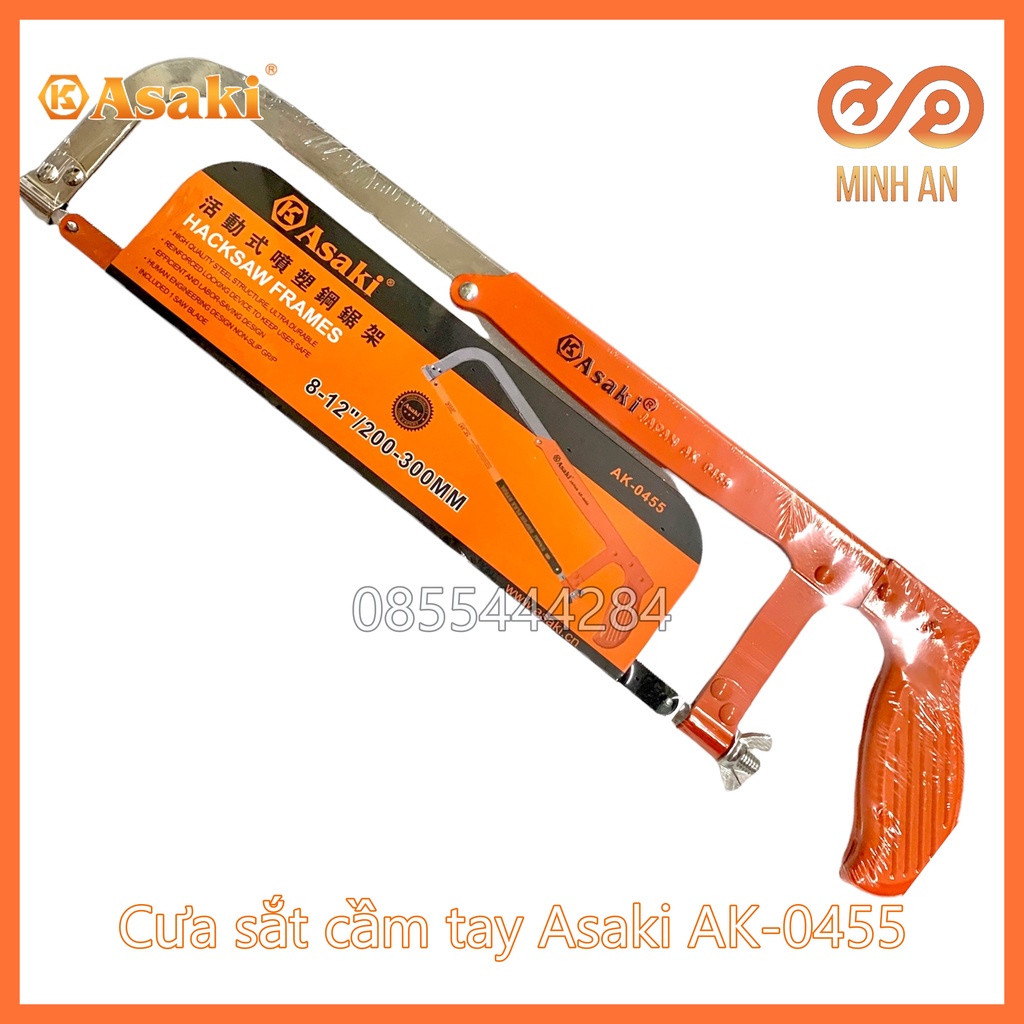 Cưa sắt cầm tay [CHÍNH HÃNG] ASAKI AK-0455 Cưa sắt tay cầm inox