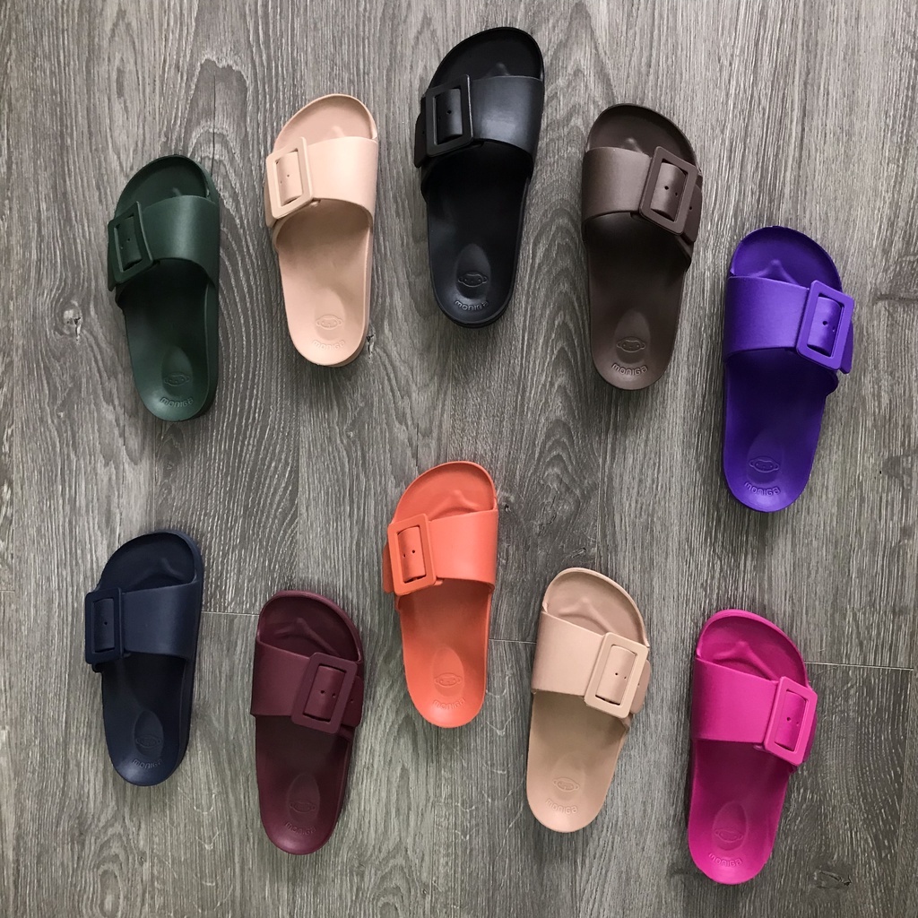 Dép Nữ Thái Lan Chính Hãng Quai Ngang Khoá Vuông Monobo Moniga 8.2