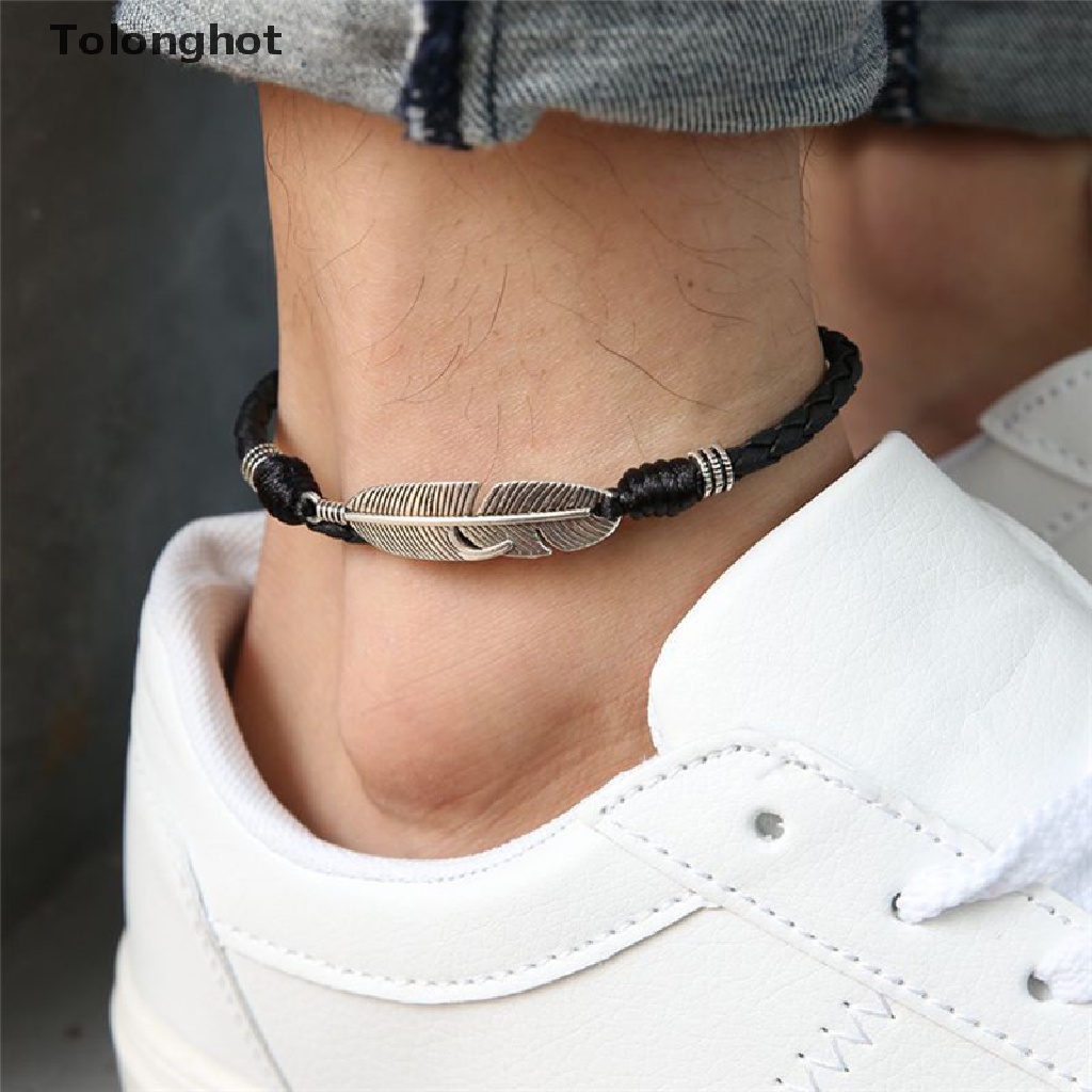 Lắc Chân Đính Lông Vũ Phong Cách Boho Thời Trang