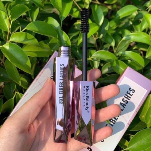 Chải Mascara vỏ hồng làm dày và dài mi của kiss beauty | BigBuy360 - bigbuy360.vn