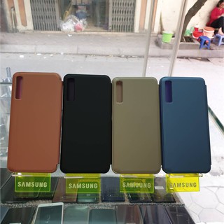 Bao Da Clear View Cover Standing Samsung A7 2018