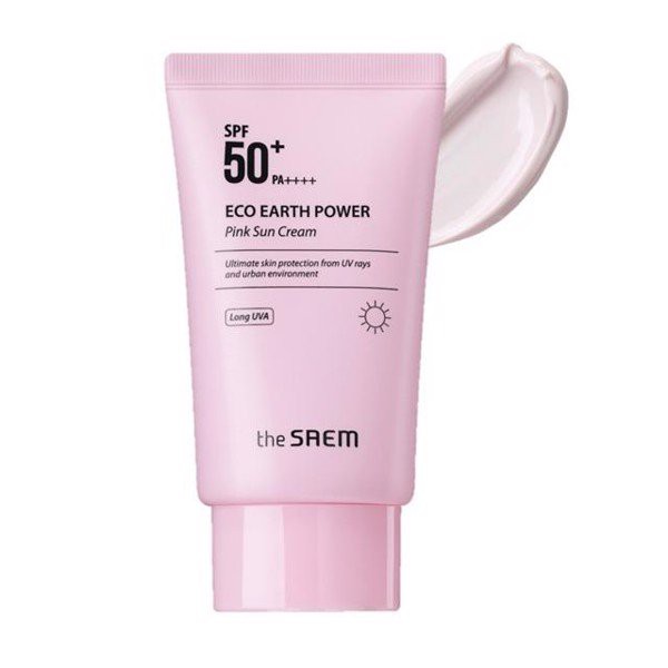 Kem Chống Nắng THE SAEM ECO EARTH POWER PINK SUN CREAM (SPF 50+/PA)++++ | BigBuy360 - bigbuy360.vn