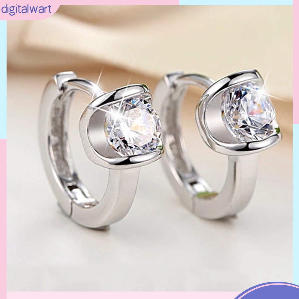 Đôi Bông Tai Đính Đá Kiểu Dáng Thời Trang Cho Nữ