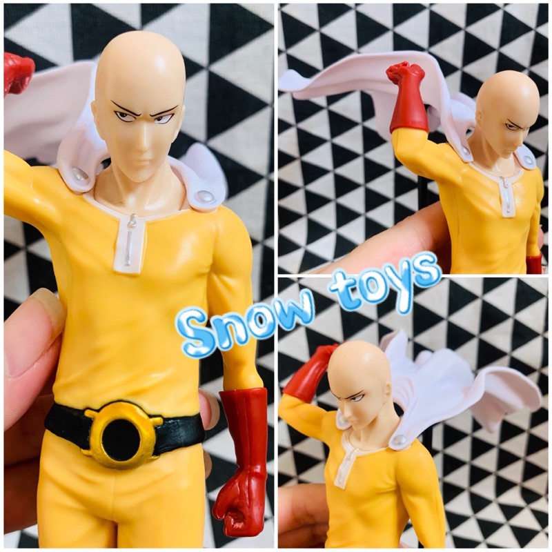 Mô hình One Punch Man - Saitama áo choàng hói mặt ngầu - Tatsumaki lốc xoáy kinh hoàng - Cao 21cm~23cm