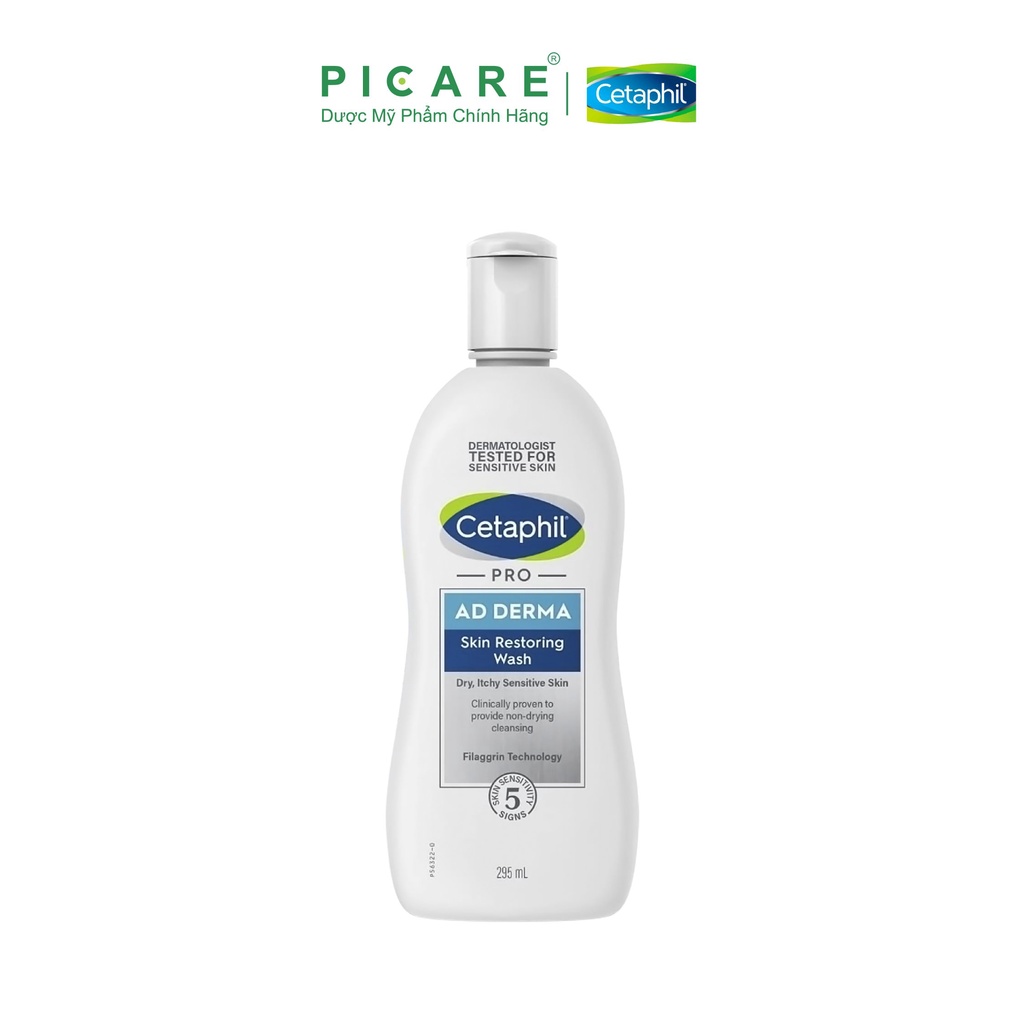 Sữa tắm dành cho da cơ địa, khô Cetaphil Pro Ad Derma Wash 295ml
