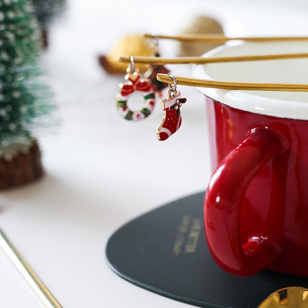 LET Bộ 6 Muỗng Nĩa Thời Trang Dùng Làm Quà Giáng Sinh, Năm Mới