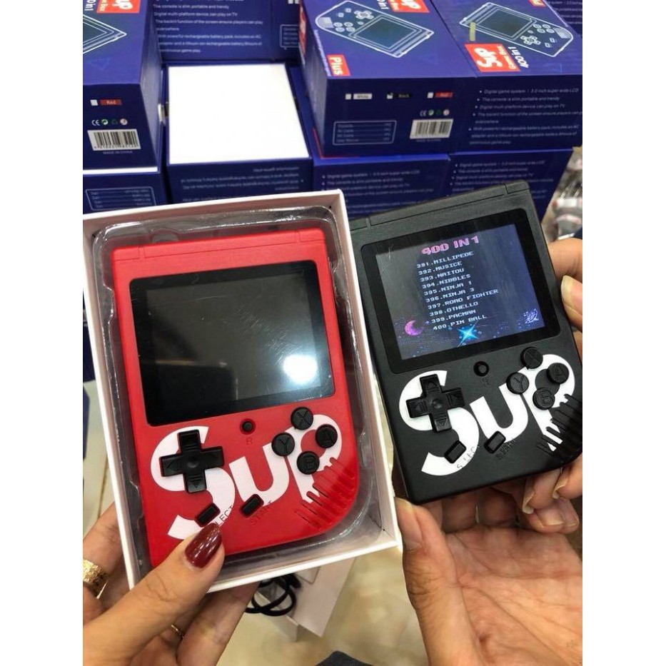 MÁY CHƠI GAME 4 NÚT CẦM TAY SUP GAME BOX 400 IN 1 PLUS