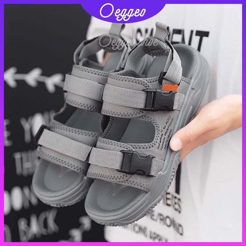 Oeggeo shop Xăng đan Thể Thao Đế Bằng Thời Trang Mùa Hè Cho Nam