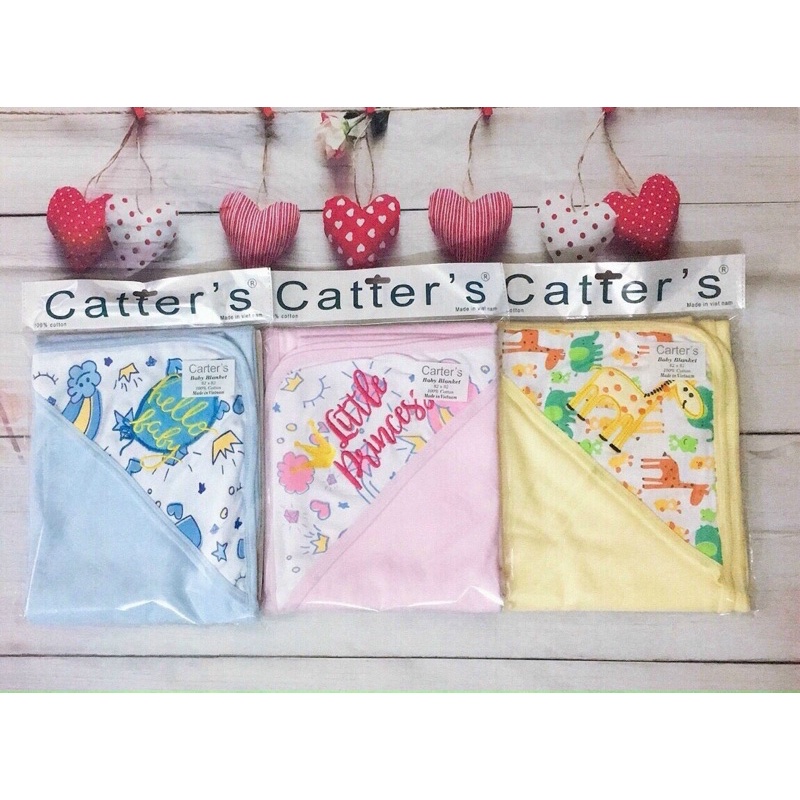Chăn Ủ Cotton Có Mũ Cho Bé - Ủ cartet thái