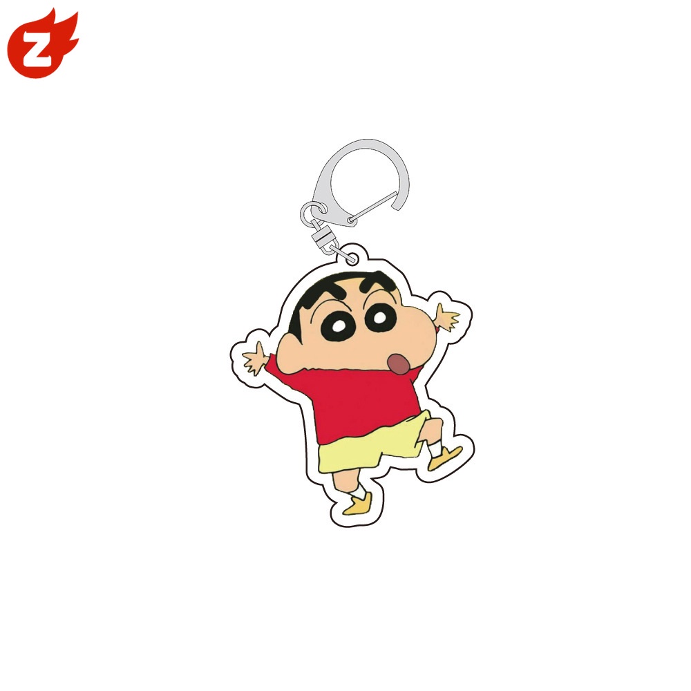 1 Móc Khóa Hình Cậu Bé Bút Chì Shin-chan Bằng Acrylic
