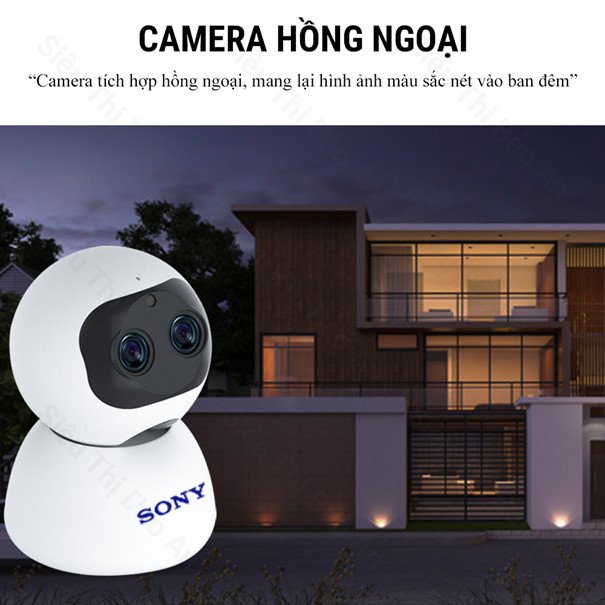 Camera wifi SONY Zoom SM400-CT 10X hình ảnh sắc nét - Đàm thoại 2 chiều - Hồng ngoại xem đêm - Bảo hành 12 tháng
