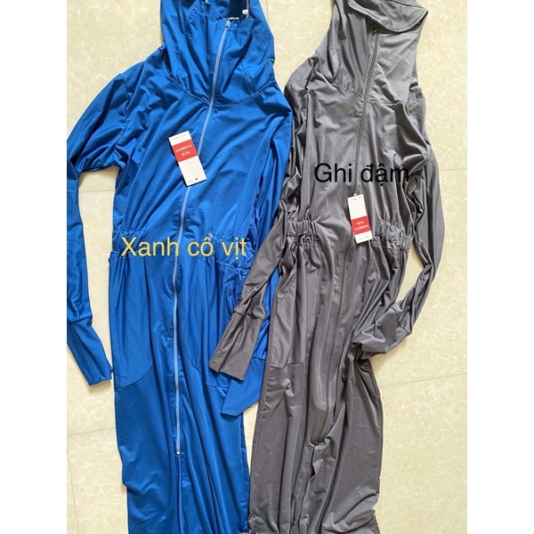 ÁO CHỐNG NẮNG DÀI TOÀN THÂN , làm bằng chất liệu vải thông khí , chống nắng , chống tia UV , mềm thoáng mát