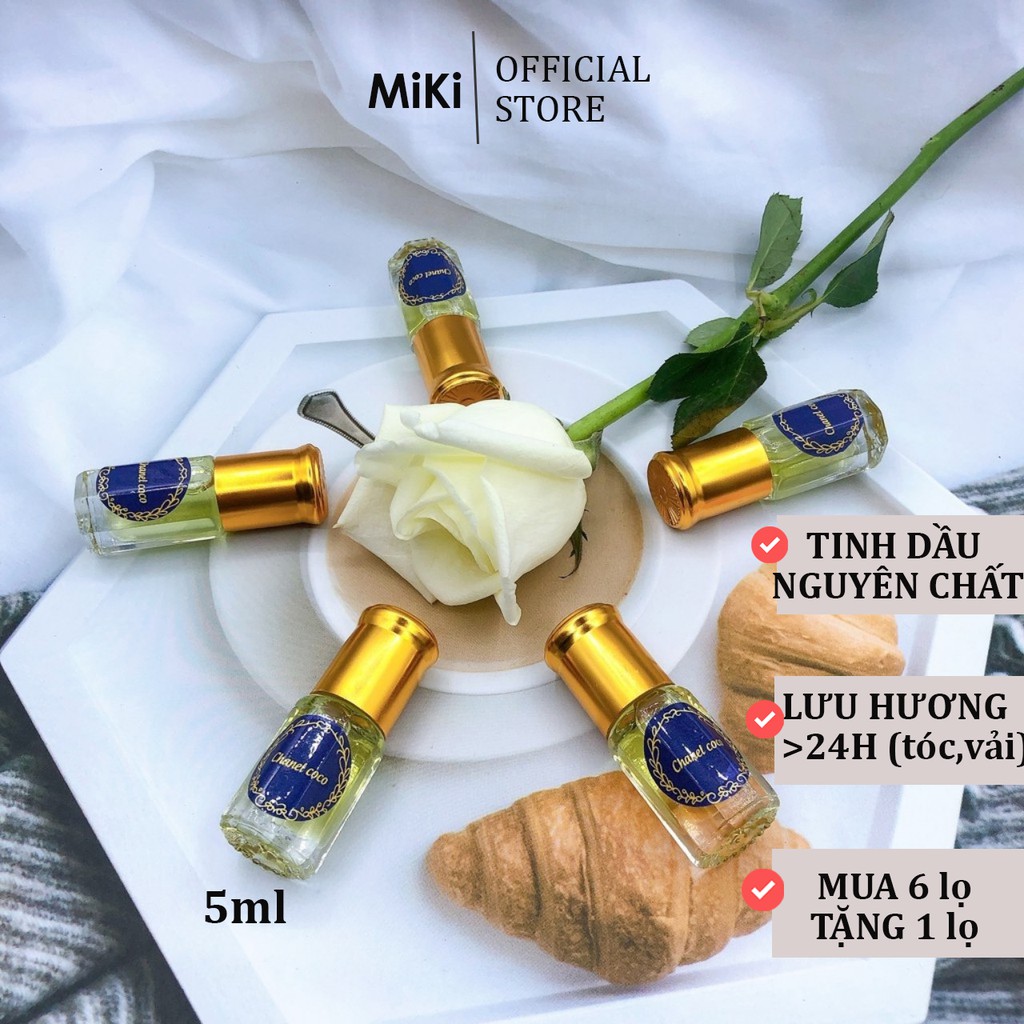 Tinh Dầu Nước Hoa Dubai Mini Nước Hoa Nữ Nước Hoa Nam Chai Lăn 5ml - MiKi Store - Siêu Thơm Lâu - Mua 6 Tặng 1
