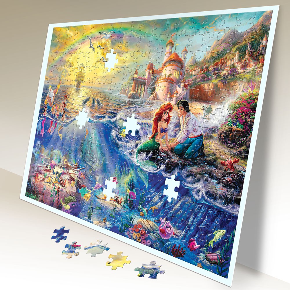 Tranh xếp hình Jigsaw Puzzle giải tỏa stress Tia Sáng 247 mảnh - Nàng Tiên Cá - MSP: 247-077