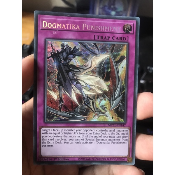 Thẻ bài Yugioh Dogmatika Punishment - Prismatic Secret