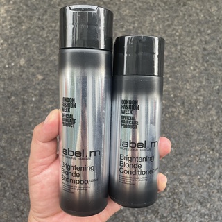 Dầu gội xả giữ màu tóc nhuộm label.m Brightening Blonde 250ml/200ml
