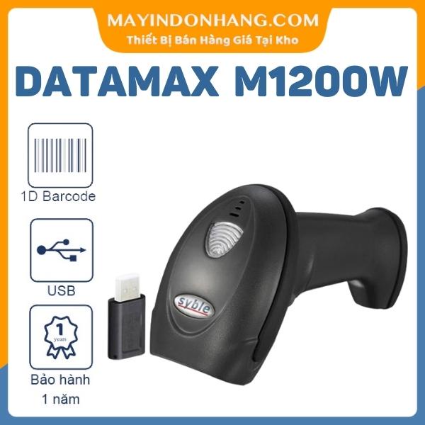 Máy quét mã vạch không dây cầm tay DATAMAX M1200W / SYBLE 147 - Súng scan mã Barcode 1D dành cho chủ shop shiper
