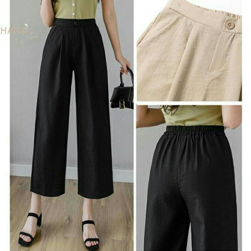 Quần đũi ngắn ống rộng nữ thoải mái, mềm mại mát mẻ