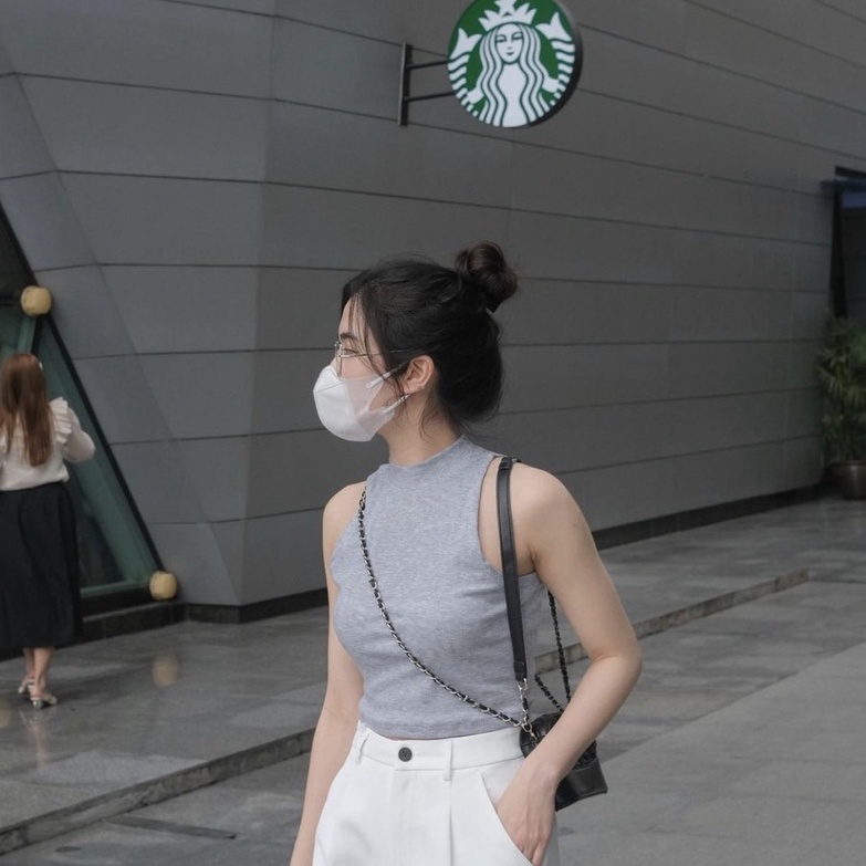 Áo ba lỗ sát nách croptop nữ ôm body