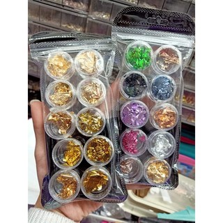 sét giấy nhún sịn mix màu